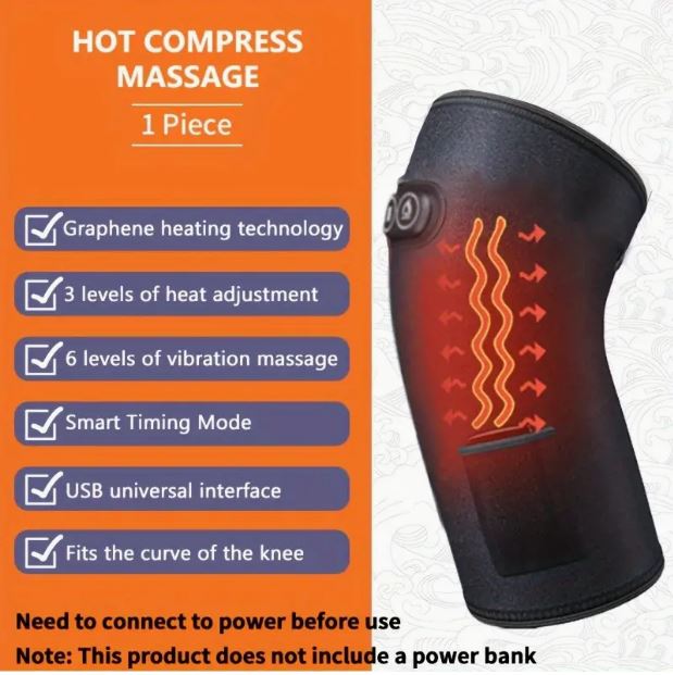 2-in-1 Heating & Vibration Knee & Elbow Massager