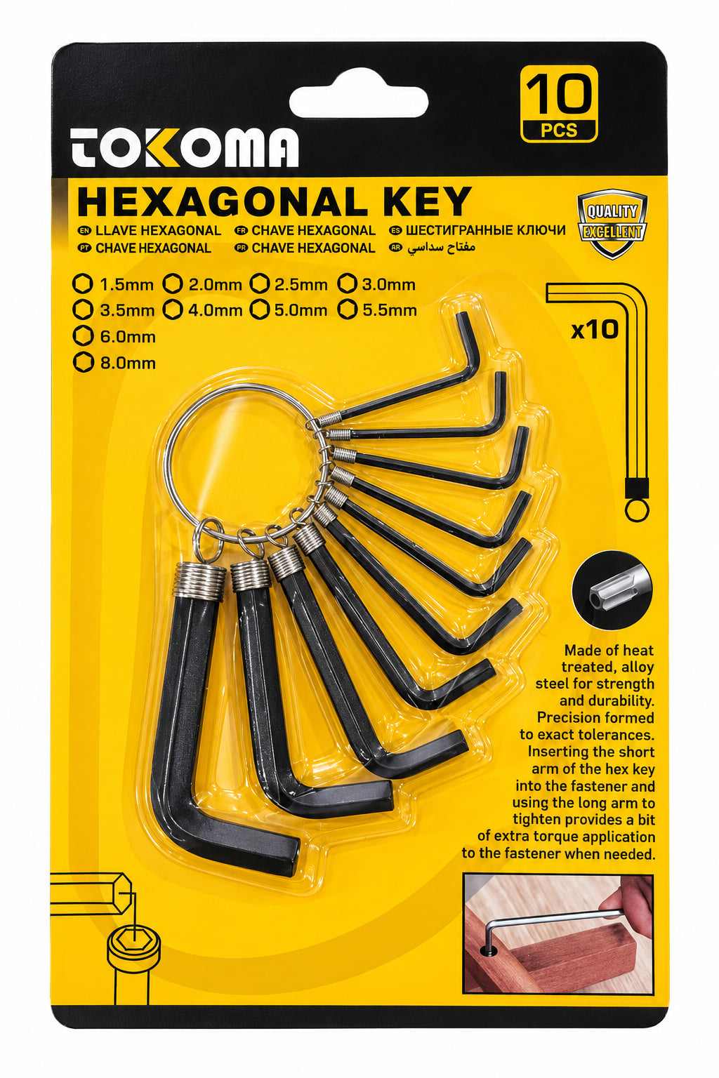 High Quality Tokoma Hexagonal Key Set