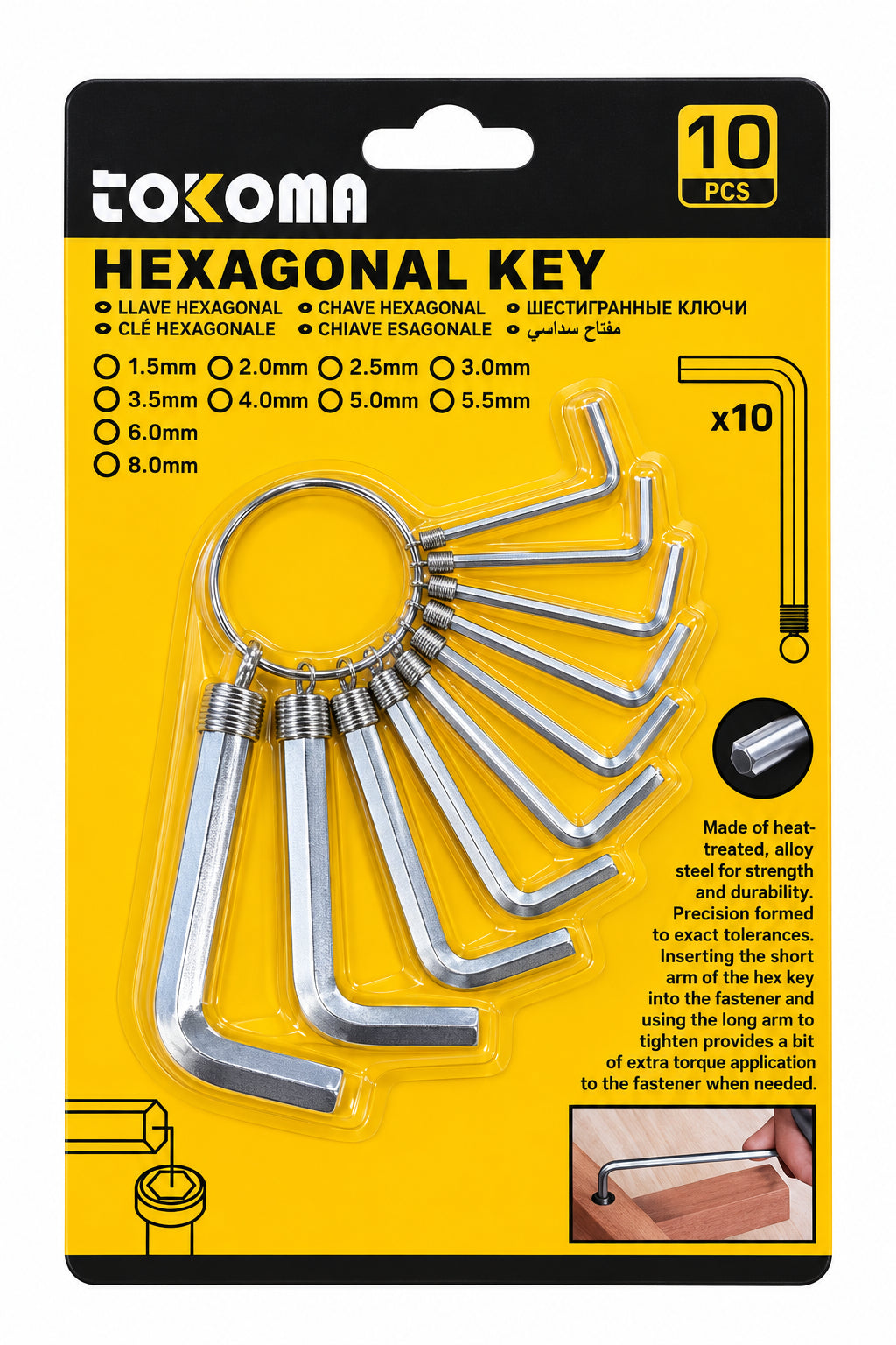 High Quality Tokoma Hexagonal Key Set