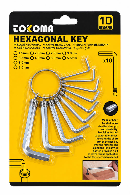 High Quality Tokoma Hexagonal Key Set