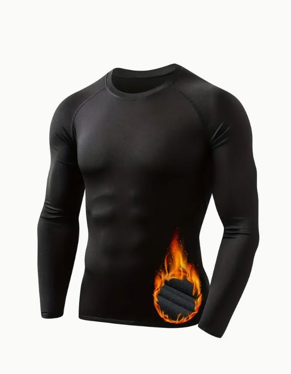 HOPLYNN Thermal Underwear Men's Moisture Wicking Baselayer Breathable Active Shirt