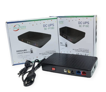 SE-P18C Mini DC UPS For Routers And Small Electronics 8800mah