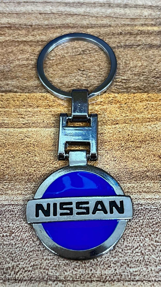 Silver & Blue Nissan Keyring