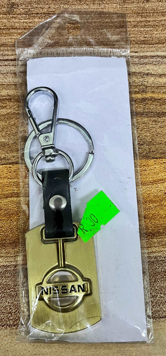 Gold Nissan Keyring