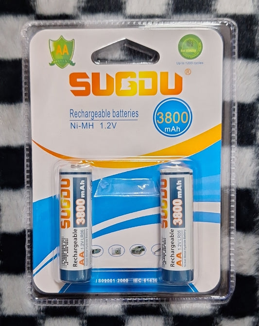 SUGDU 1.2v 3800mAh AA Rechargeable Batteries