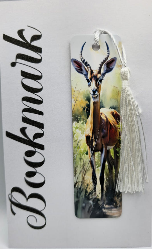 Wildlife Metal Bookmark - 12cm x 3cm printed one side