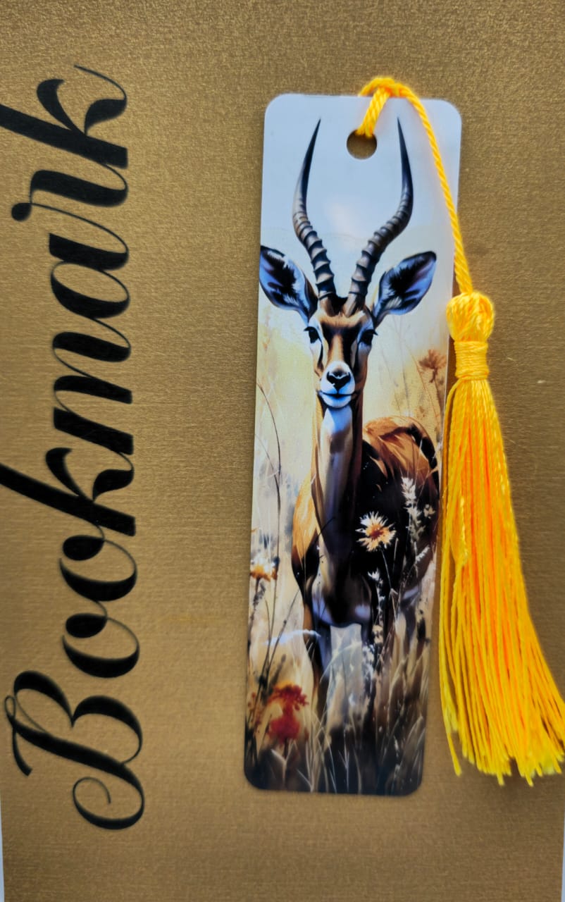 Wildlife Metal Bookmark - 12cm x 3cm printed one side