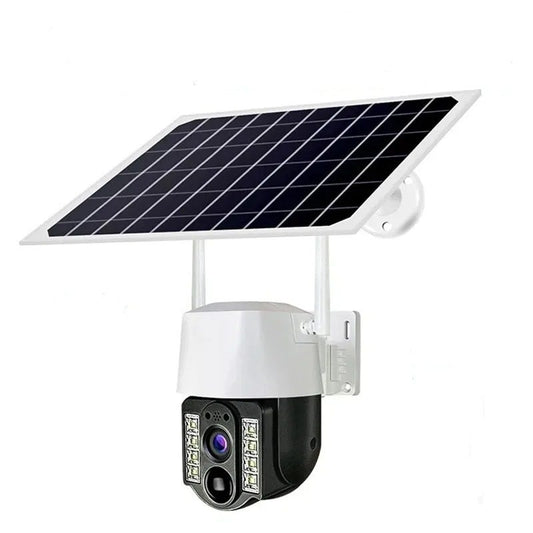 Aerbes AB-JK69-W WiFi 3MP Dual-Light Solar Camera, PIR, 2-Way Audio, 8000mAh Battery V380 Pro