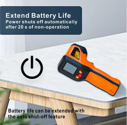 Accurate Infrared Handheld Thermometer - Instant Read, Non-Contact Surface Temp Checker