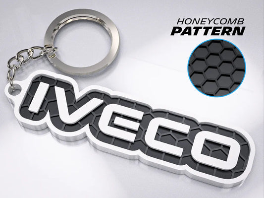 "Iveco" Honeycomb 3D Printed Key Chain
