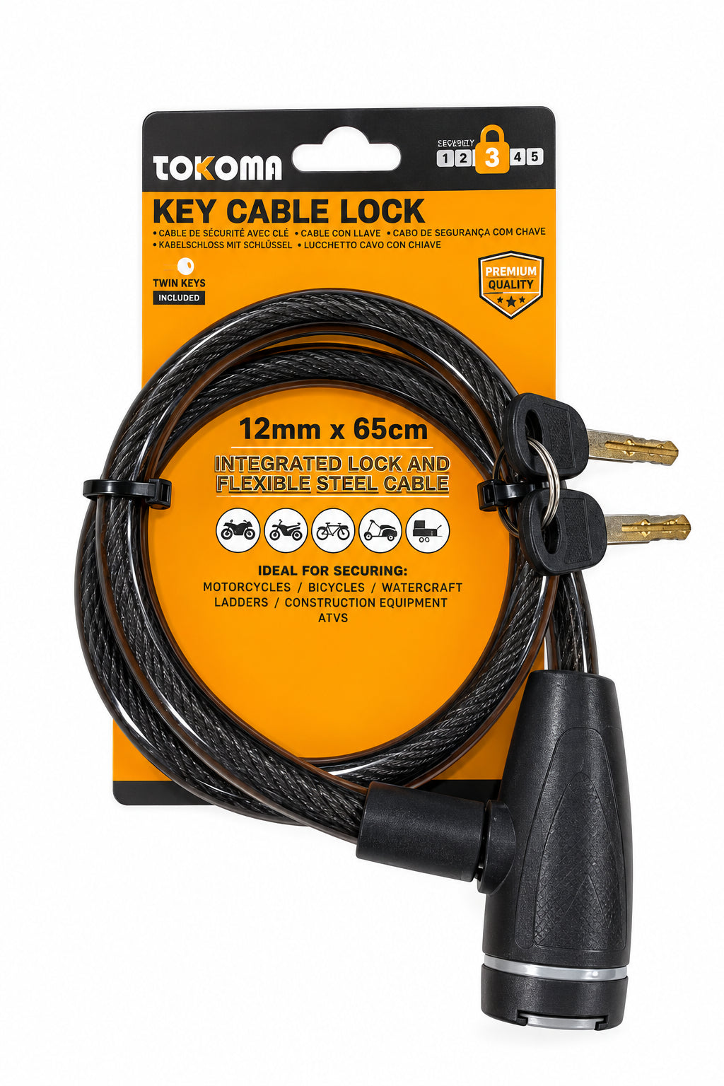 High Quality Tokoma Key Cable Lock