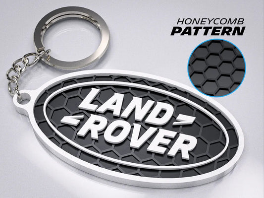 "Land Rover" Honeycomb 3D Printed Key Chain