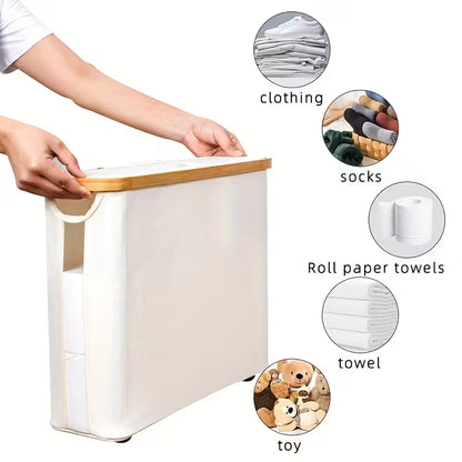Large Capacity Toilet Paper Holder with Lid - Little Tokyo SA