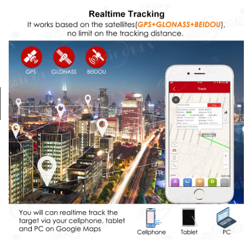 MiCODUS MV710 Mini GPS Car/Motorcycle Tracker Mobile App Live Tracking