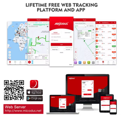 MiCODUS MV820 Relay Mini GPS Car/Motorcycle Tracker Mobile App Live Tracking