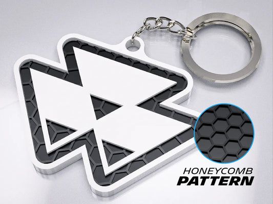 "Massey Ferguson" Honeycomb 3D Printed Key Chain
