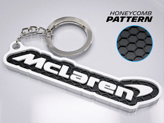 "McLaren" Honeycomb 3D Printed Key Chain