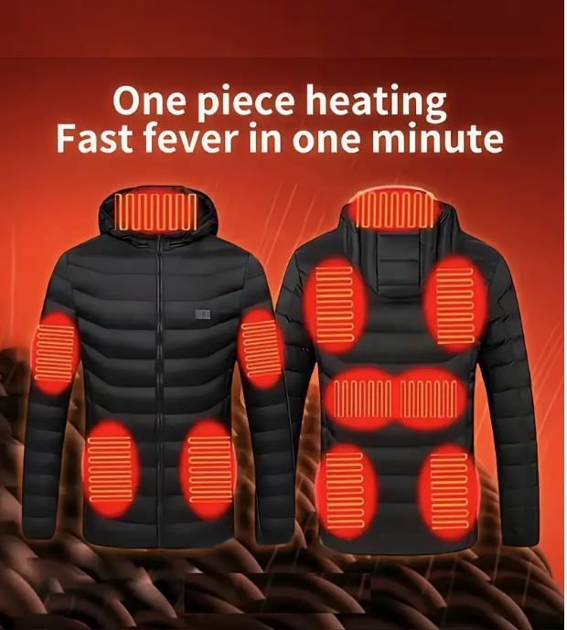 Mens Rapid-Warm Heated Jacket with 21 Zone Technology