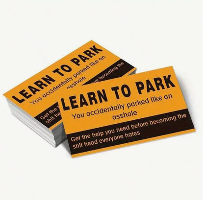 50pcs Funny Misbehavior Parking Cards