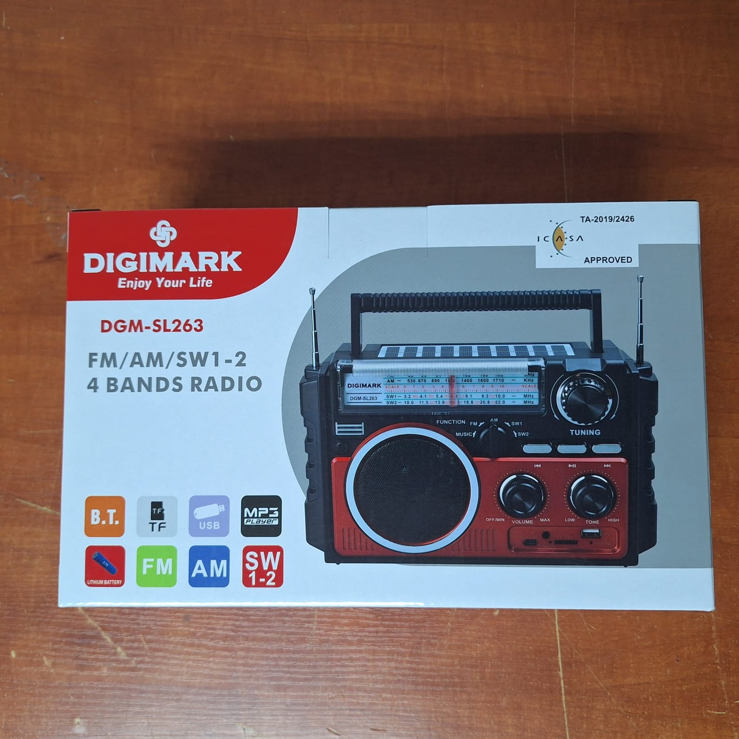Digimark SL263 Solar Charge Radio With Bluetooth