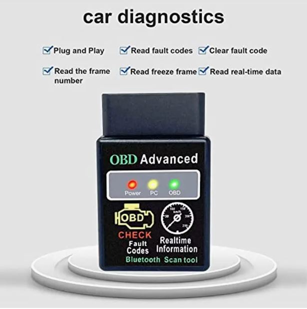 Wireless Bluetooth OBD2 Diagnostic Scanner for Vehicles