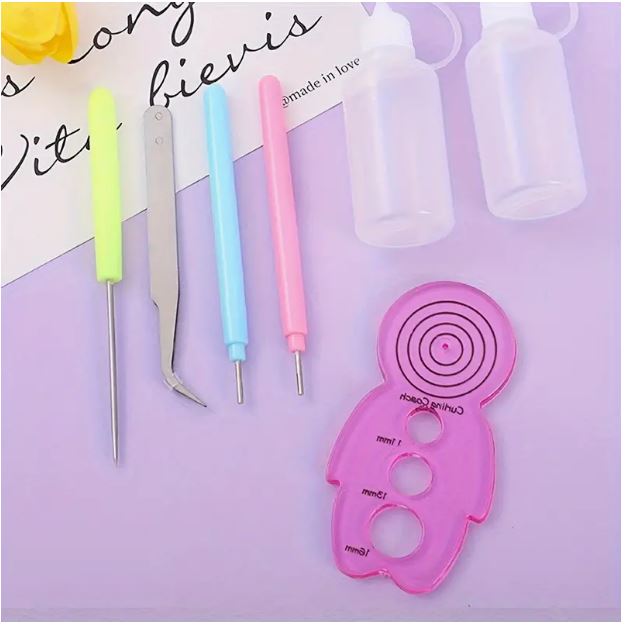 7pcs Paper Quilling Tools Slotted Kit