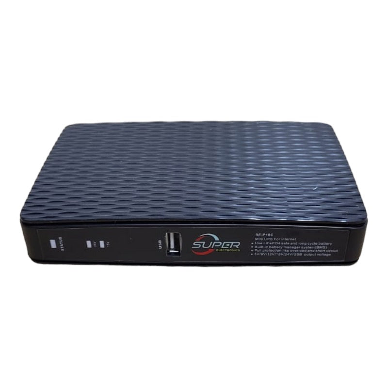 SE-P18C Mini DC UPS For Routers And Small Electronics 8800mah