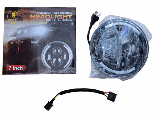 7 inch High Brightness LED Headlight Kit (DRL & Turn Signals)