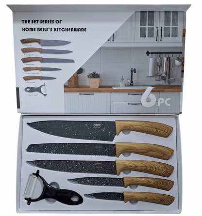 Bobssen Kitchen Knives Set - 6 Pieces