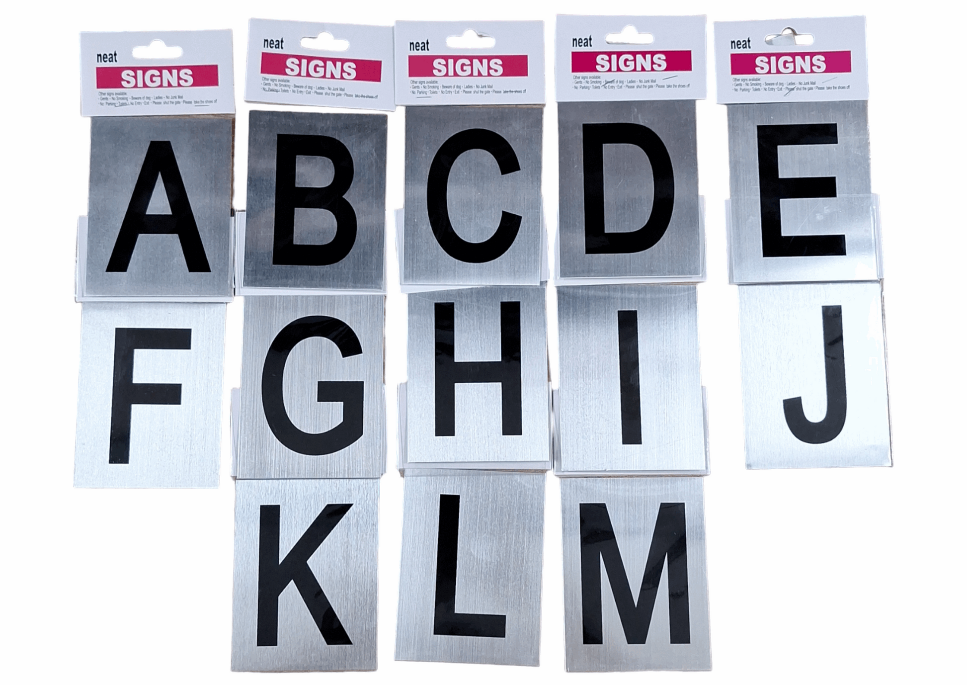 Stainless Steel Letters of the Alphabet