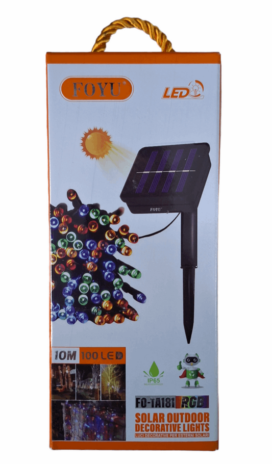 Solar Outdoor Decorative Lights - 100 LED 10M