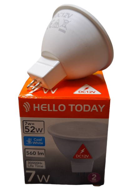 Hello today, 7 watt Cool White Down Light - DC 12V GU5.3