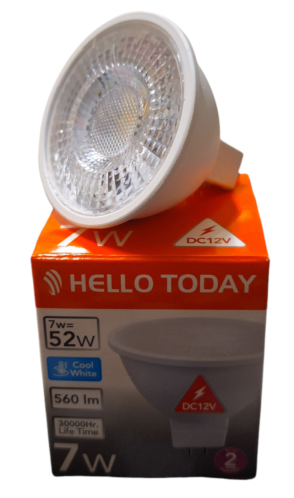 Hello today, 7 watt Cool White Down Light - DC 12V GU5.3