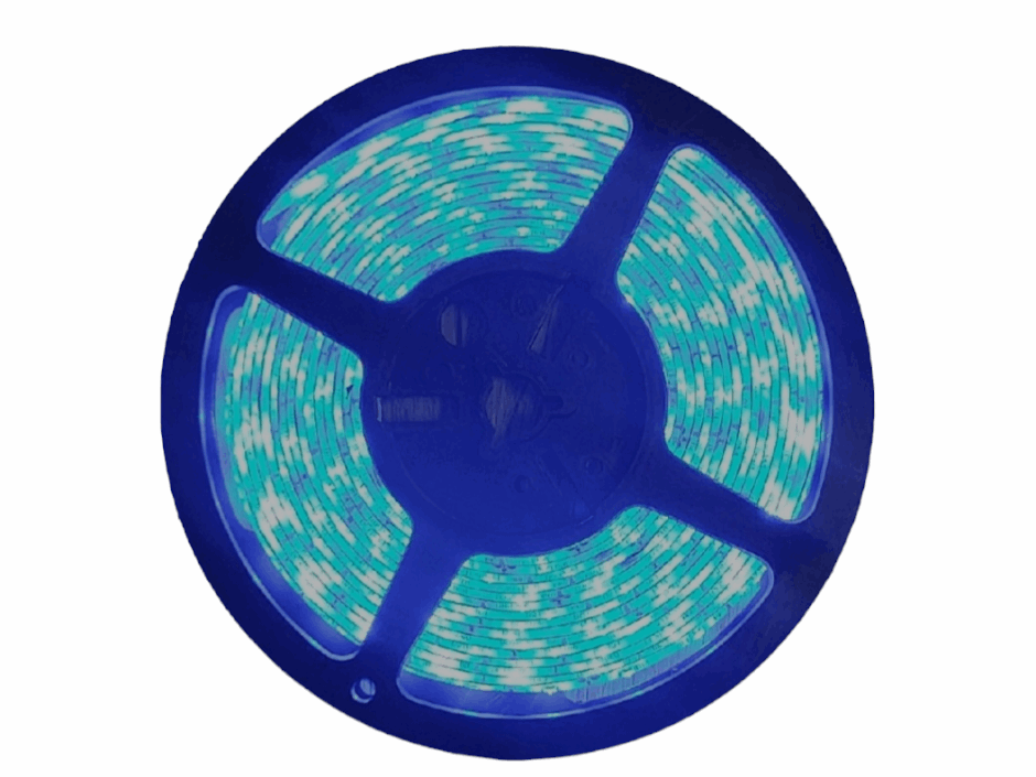 12v DC 5m 300 x 5050Led Chip Soft Blue Weatherproof LED Light Strip Roll