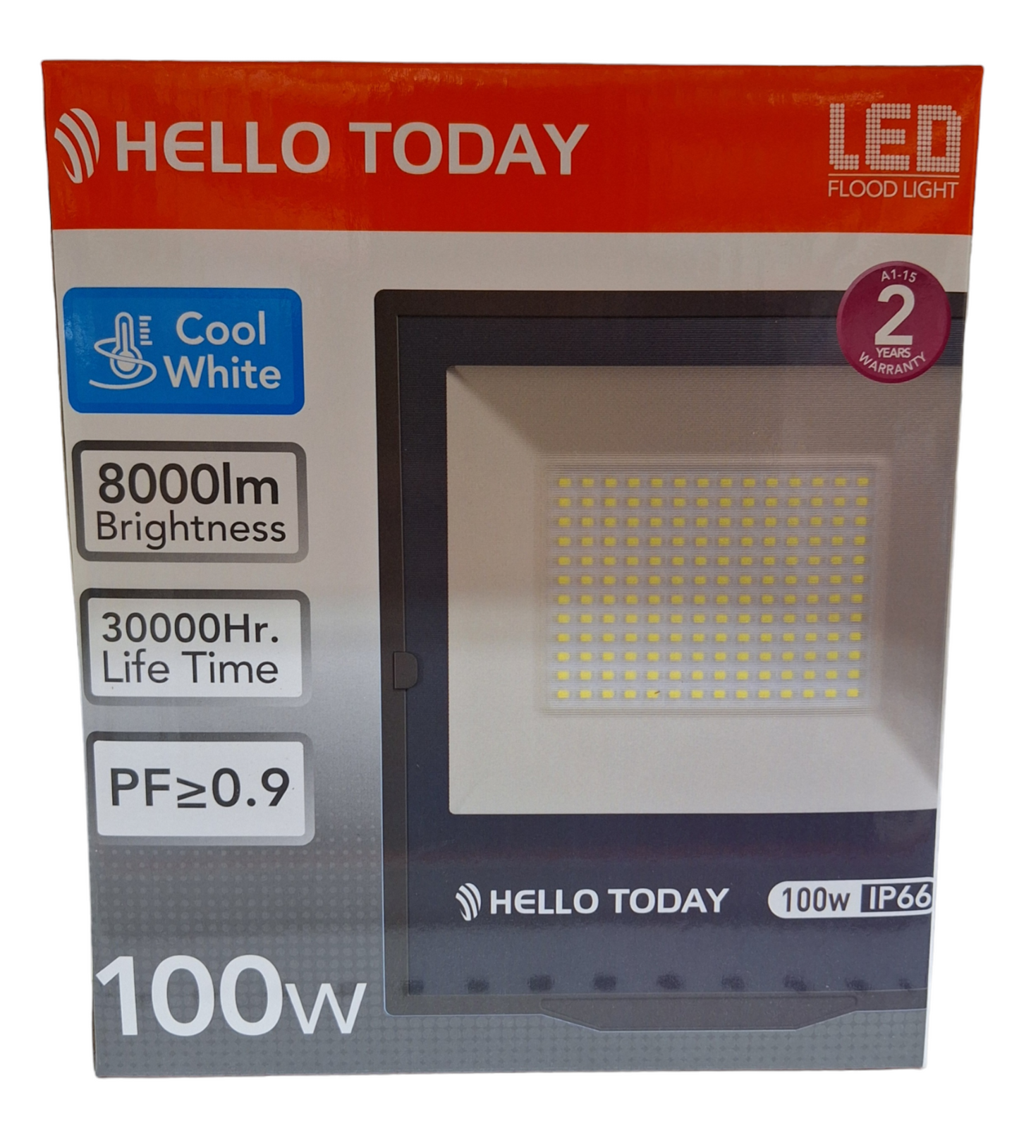 Hello Today Cool White 100 Watt Indoor/outdoor Flood Light