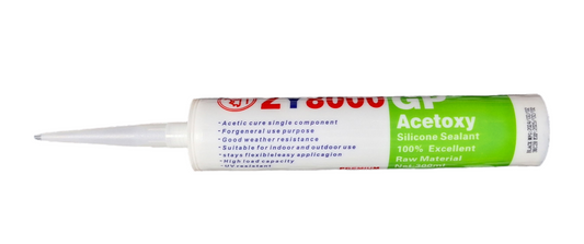 ZY8000 GP Acetoxy Silicone Sealant - Black 300ml