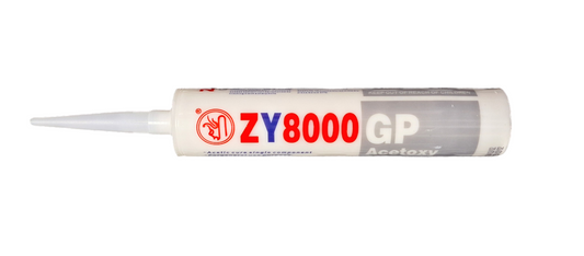 ZY8000 GP Acetoxy Silicone Sealant - White 300ml