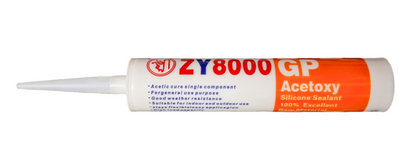 ZY8000 GP Acetoxy Silicone Sealant - Clear 300ml