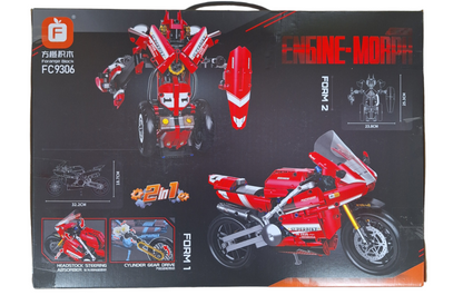 Forange Block 2 in 1 Tranformable Super Bike Building Blocks