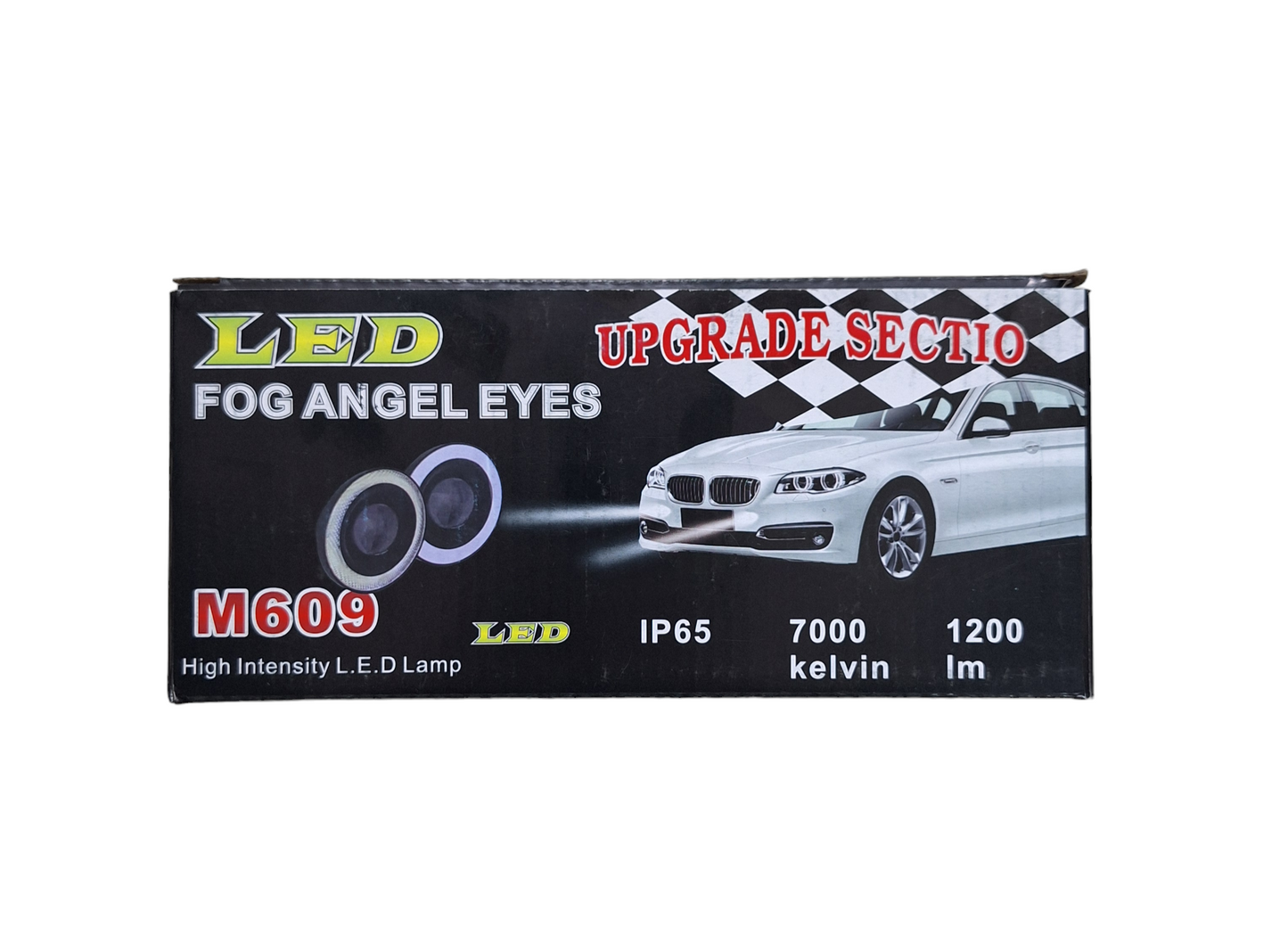 Universal White LED Fog Angel Eyes