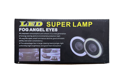 Universal White LED Fog Angel Eyes