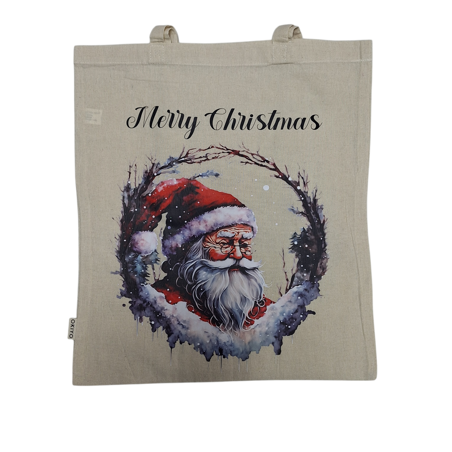 Christmas Cotton Unbleached Eco-Friendly Tote Bag