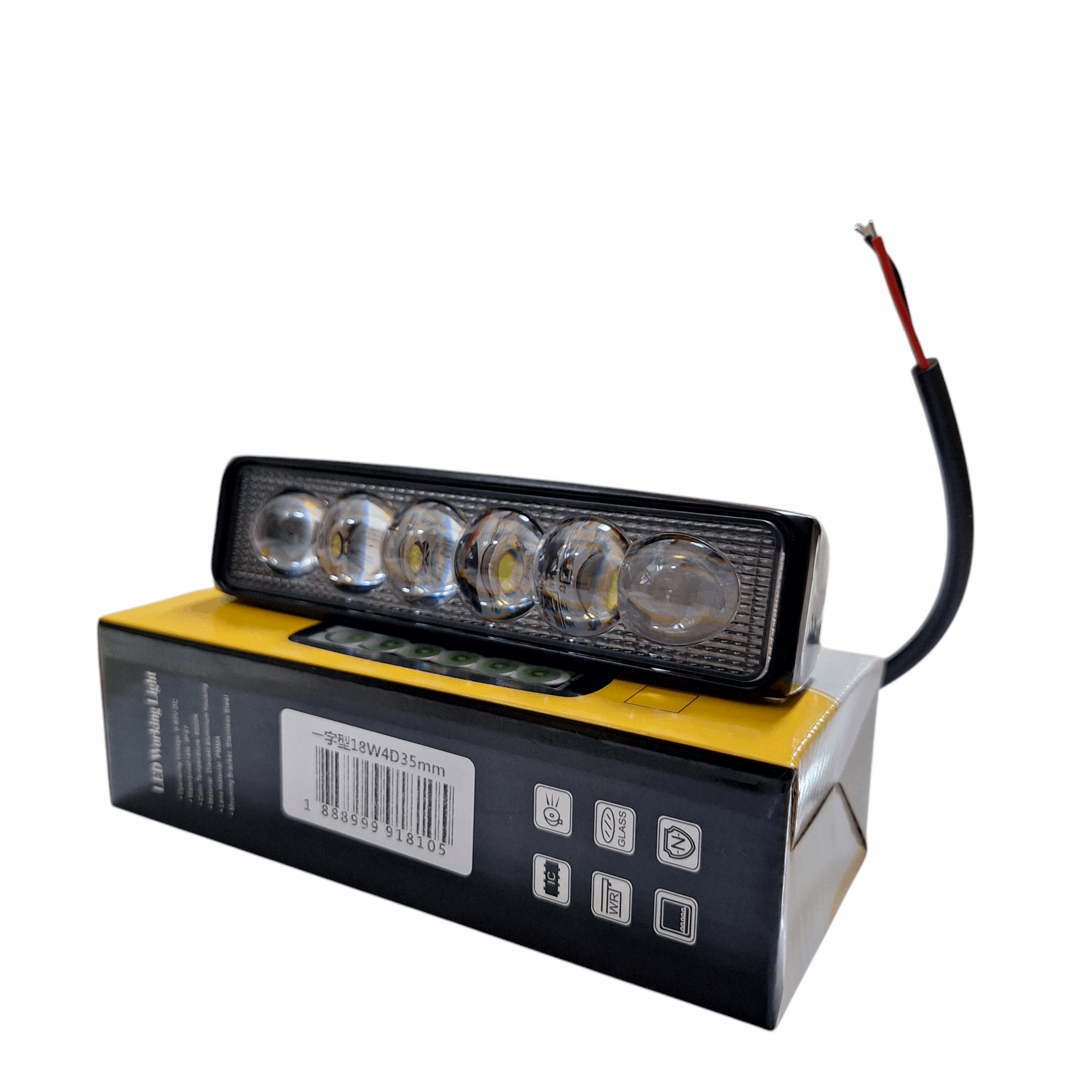 18w LED Work Light For Vehicles - 35mm