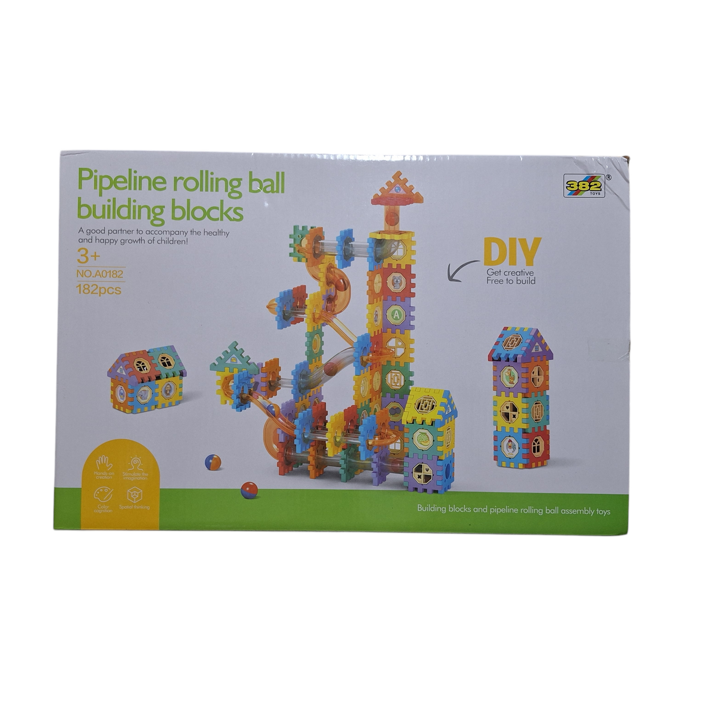 Pipeline Rolling Ball Building Blocks: Create Dynamic Tracks for Endless Fun!