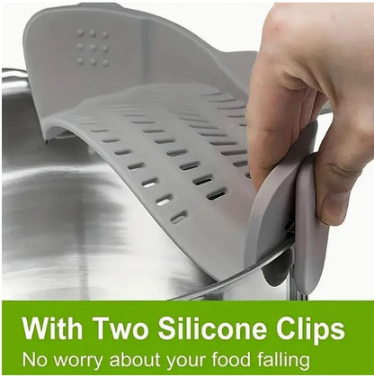 Effortless Silicone Pot Strainer