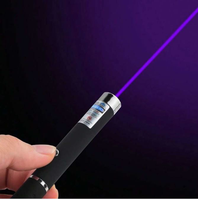 Purple Laser Light for Outdoor Camping Hiking, Interactive Cat Toy