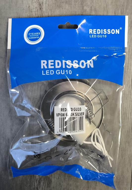 REDISSON GU10 6Watt 240vAC 6000k (Cool White) Complete LED Downlight - Versatile Lighting Solution