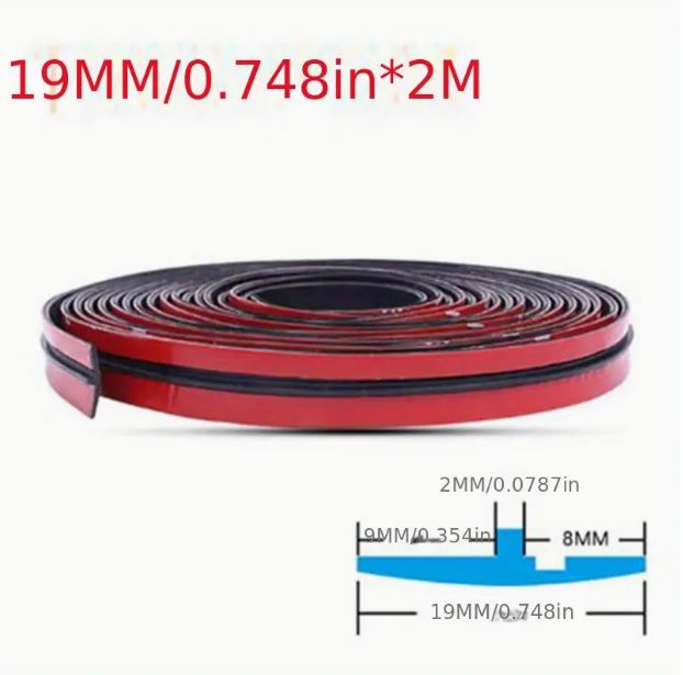 19mm Rubber Car Seals Edge Sealing Strips