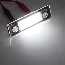 2pcs Error Free White LED License Number Plate Lights Lamps