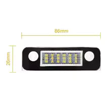 2pcs Error Free White LED License Number Plate Lights Lamps